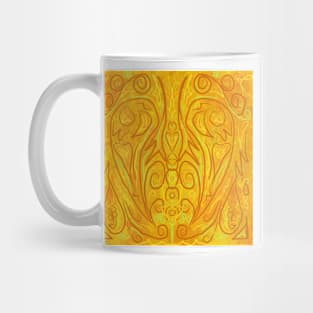 Golden Wings Pattern Mug